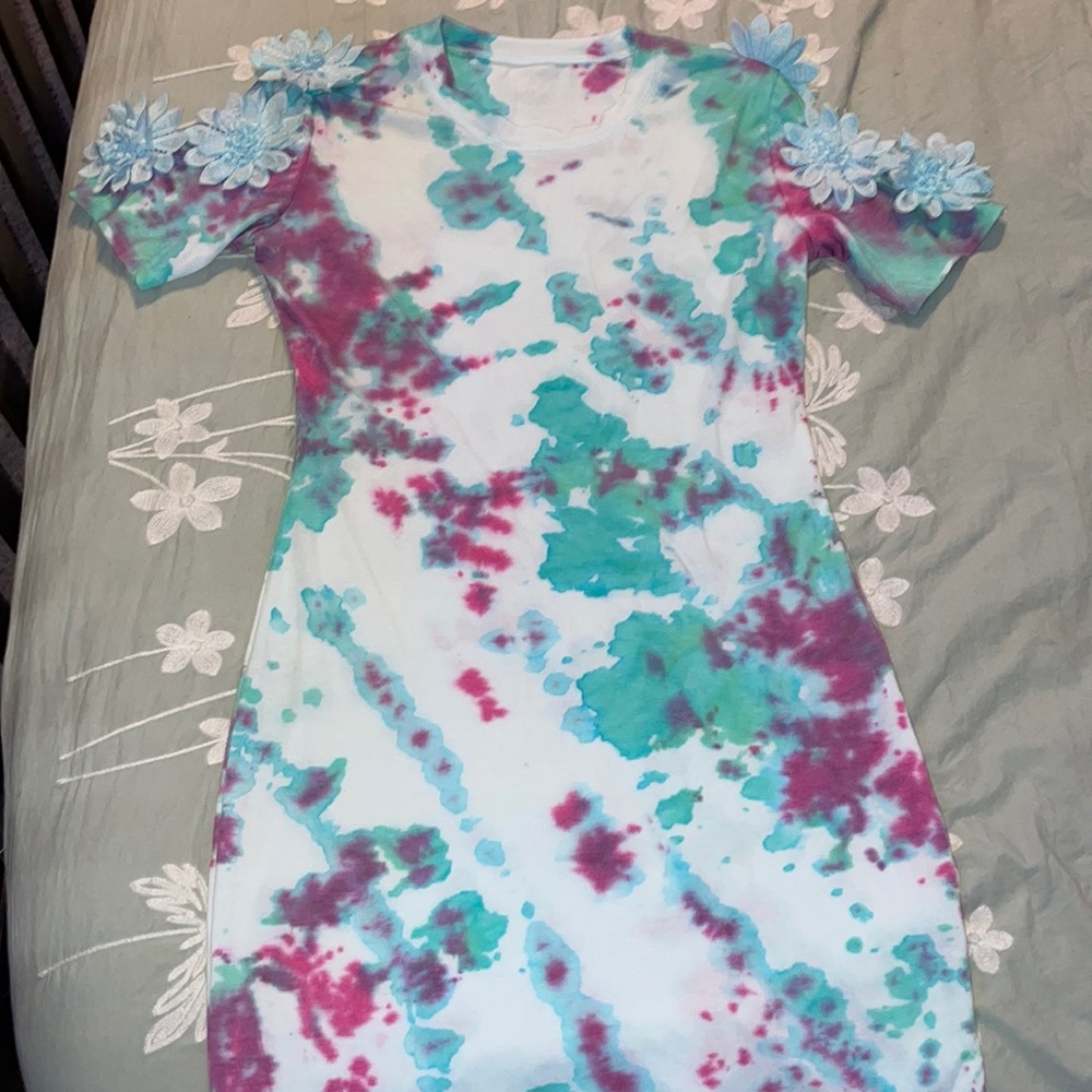 Homemade tie dye dress Size M